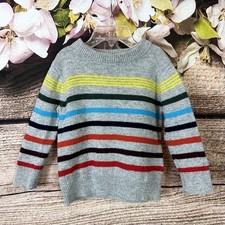 Toddler Boys Cotton Wool Multicolored Striped Knit Sweater Pullover Baby Sweater price