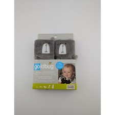 Car Seat Strap Cover Goldbug Baby Animal Bear Grey Fuzzy Irritation Protection Baby Car Seat Cover price