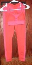 Sage Collective 2 Piece Women Athleisure Wear Red & Gray Small Modest Wear Set price