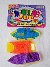 JA-RU Plastic Play Boats 3pc Set Pool & Bath Tub Fun Gift Toy Baby Toddler Child Baby Bath Tub price