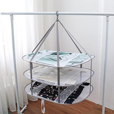 3-Tier Folded Mesh Clothes Hanging Dryer Sweater Drying Rack L Size 30 in Clothes Drying Rack price