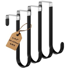 Optish 4 Pack Over The Door Hooks, Door Hanger Hook, Towel Hooks for Hanging, Bathroom Hooks price