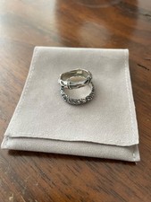 Two Silver Zen Clocks and Colours rings Size 10 Coloured Stone Ring price