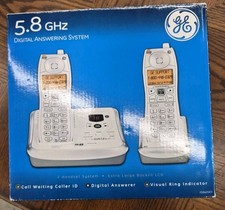 GE 5.8 GHz Cordless Phone Digital Answering Machine 25922GE2 2-Handset BRAND NEW Cordless Phone price