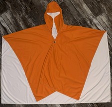 RAINRAPS Rain Poncho Hooded Outdoor Packable Magnetic Women One Size OrangeWhite Raincoat & Poncho (Outdoor) price