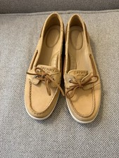 Sperry Women’s Starfish boat shoes in tan leather upper Sz 9.5 Women's Boat Shoes price