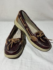 Sperry Women's Top-Sider Angelfish Leather Embossed Anchor Boat Shoes, Size 5.5M Women's Boat Shoes price
