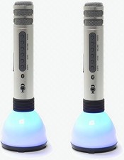 Singing Machine SMM478 Bluetooth Karaoke Handheld Microphone w/Speaker 2 Pack Karaoke Microphone price