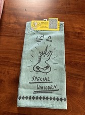 New Blue Q Printed Dish Towel Tea Towel I'm a Special Unicorn Kitchen Blue Green Kitchen Towel price