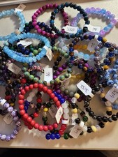 Wholesale Lot of Multicolor Beaded Gemstone Stretch Bracelets Ethnic Bracelet price