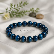 BESTSELLER 8MM Blue Tiger Eye Bracelet Energy Crystal Stone Healing Reiki Gifts Ethnic Bracelet price