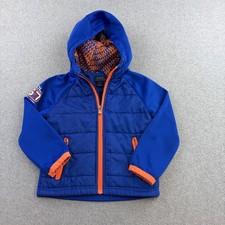 Polo Ralph Lauren Jacket Boys 4T Blue Hooded Puffer Softshell Orange Zip Up Coat Boys' Coat price