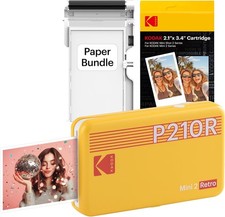 KODAK Mini 2 Retro P210R Portable Photo Printer – Bluetooth  2.1x3.4" Photos New Printers price