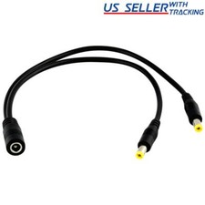 DC Power Splitter Cable Cord Adapter 1 Female to 2 Male CCTV Security Camera DVR Security Camera Cable price