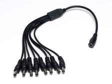 1 to 8 Port Splitter DC Power Cable Wire Adapter For CCTV Security Camera Security Camera Cable price