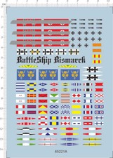 1/350 decals bismarck flags and Pennants (65221A) Flags & Pennants price