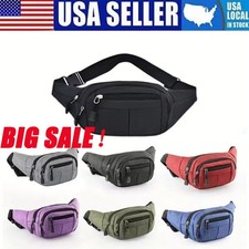 Men Women Fanny Pack Belt waist Bag Cross body Sling Shoulder Travel Sport Pouch Travel Bag price