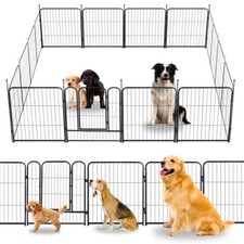 Bag only 16-Panel Dog Playpen 24" Metal Pet Fence Indoor Outdoor Puppy Exercise Playpen price