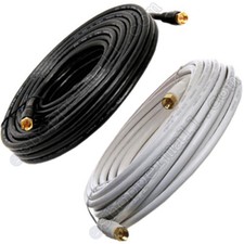 RG6 Gold Plated Coaxial Digital Cable for Satellite TV VCR Video 25' 50' 100' Satellite Cable price