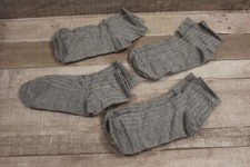 Kids Girls Boys Children's Socks - Set of 4 - Grey - Large - New Girls' Socks Set price