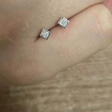 Solid heavy platinum PT950 diamond earrings Diamond Earrings price