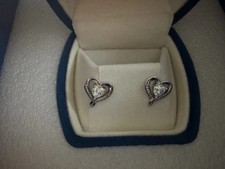 dofrid moissanite heart stud earrings 0.5 ct with GRA report brand new in box Diamond Earrings price