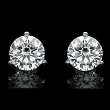 1Ct Lab Created Diamond Solitaire Round Cut Stud Earrings 14K White Gold Plated Diamond Earrings price