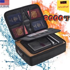 3-Layer Fireproof Document Box with Lock File Storage Box Waterproof Safe Bag US Safe price