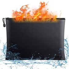 2000℉ Fire Proof money Bag  Fireproof Document Pouch Waterproof  Safe Cash  US Safe price