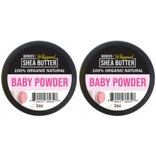 WONDER Natural Whipped Shea Butter * Baby Powder * 2oz - Pack of 2 Baby Powder price
