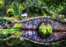 Serene Stone Bridge Garden Poster Wall Art Print Premium Quality Natural Stone Wall Art price