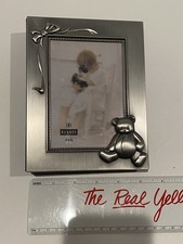 Burnes of Boston Silver 4x6 Teddy Bear Baby Photo Frame Album Keepsake 61 photos Baby Photo Frame-Album price