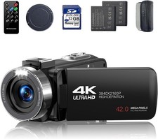 Video Camera Camcorder 4K 42MP 18X Digital Zoom 32G SD Card 2 Batteries Digital Video Cameras price
