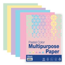 2 pks 25 Sheets Pastel Color Multipurpose Paper 8.5"X11", Colored Copy Paper Fax Coloured Copy Paper price