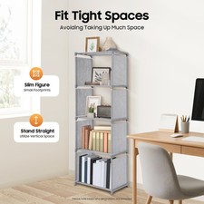 Book Cabinet Rack 4-Tier Bookcase Shelving Storage Organizer Bookshelf Stand Office Shelving price