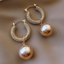 Fashion Pearl Crystal Ear Stud Earrings Drop Dangle Women Wedding Jewelry Gift Pearl Earrings price