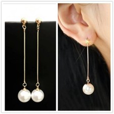 Elegant Cubic Zirconia Crystal Earrings Stud Drop Dangle Women Party Jewelry New Pearl Earrings price