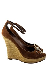 Gucci Suede Horsebit Wedges size 9 Wedge Heels price