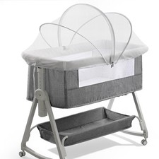Bassinet Mosquito Net Cover for Baby Crib Travel Sleeper with Zipper White Small Baby Crib price