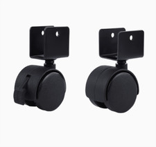 4Pcs 1.5" 2" Baby Crib Bed Castors U Base Splint Wheel Caster furniture Castors Baby Crib price