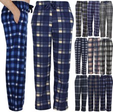 Men's Pajama Pants, Plaid Flannel Fleece Lounge Wear Pants w/Pockets, S M L XXL Men's Pajamas price