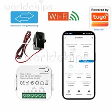 100-240V 80A Tuya WIFI Smart Energy Meter Solar Power System Electricity Monitor Monitor price