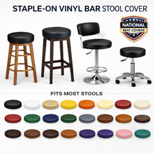Bar Stool Seat Cover Round Vinyl Replacement Staple-On Restaurant Heavy Duty Bar Stool price