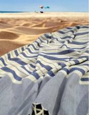 Turkish Beach Towel Organic Cotton soft 40"x70" Highly Absorbent Sand Free gray Pestemal price