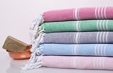 Turkish Towel Peshtemal Pestemal Red, Grey, Green, Blue, Pink Fouta Pestemal price