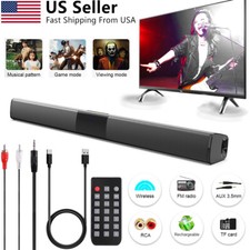 Surround Sound Bar 4 Speaker System Wireless BT Subwoofer TV Home Theater&Remote Home Theatre Sound System price