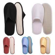 Disposable Slippers Closed Toe Spa Slippers White Non-Slip Hotel Travel Guest Slippers price