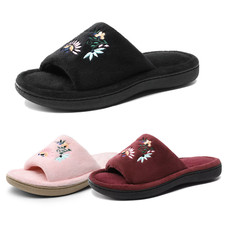 Women Memory Foam Slippers Open Toe Lightweight Comfort Slip On House Slippers Slippers price