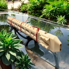 Drone Flute Native American Style Double Chamber Key of Bb4 3D Printed Tan Drone price