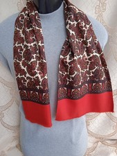 VTG Men's high-quality Wool Silk Opera Scarf, ornate Paisley Pattern. 10.5x46 in Men's Scarf price